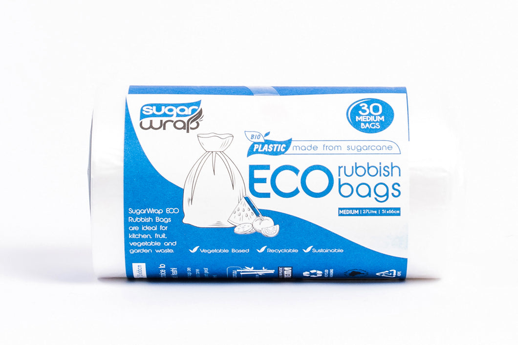 Sugar Wrap - Ecofriendly Plastic - Eco Rubbish Bags Medium 20 x 30 bags