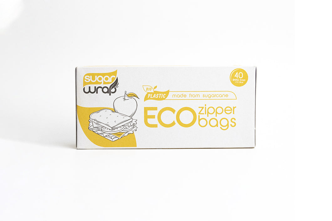 Sugar Wrap - Ecofriendly Plastic - Eco Zipper Bags Small 20 x 40 bags