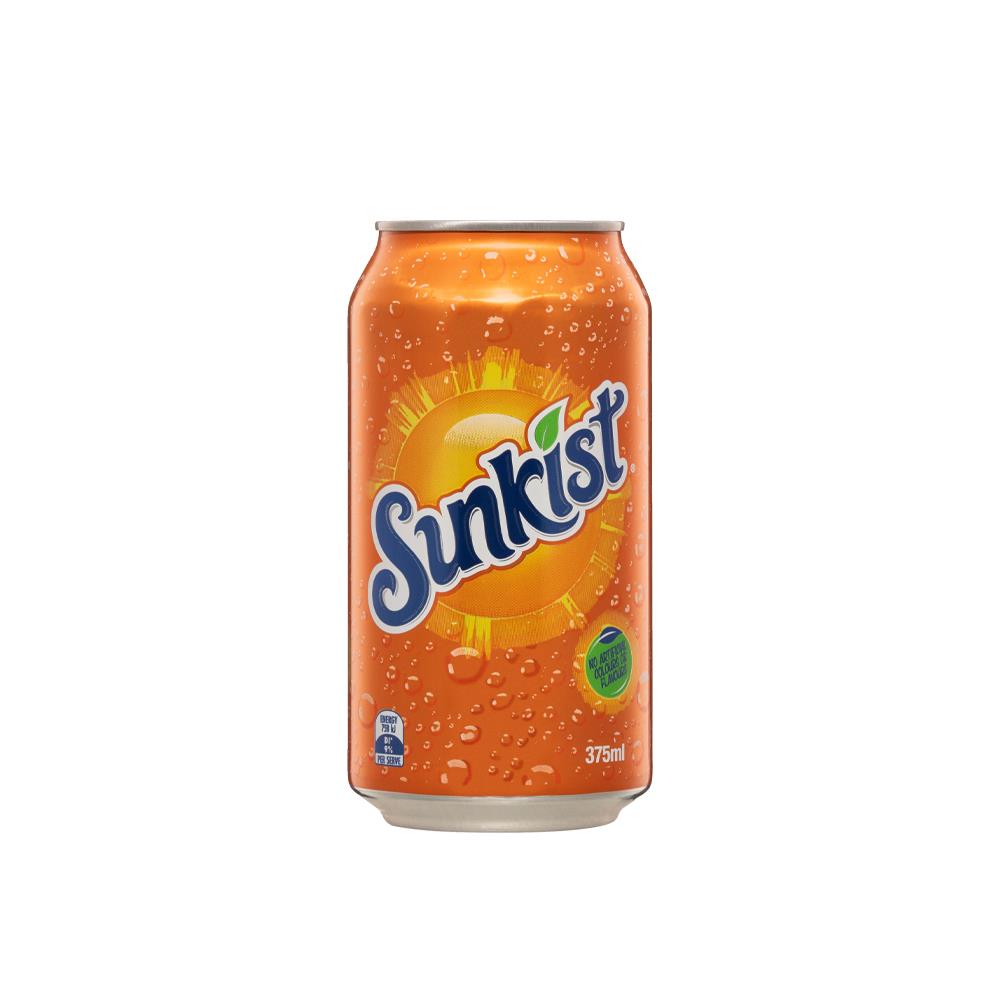 Sunkist - Soda Can - Orange 24 x 375ml
