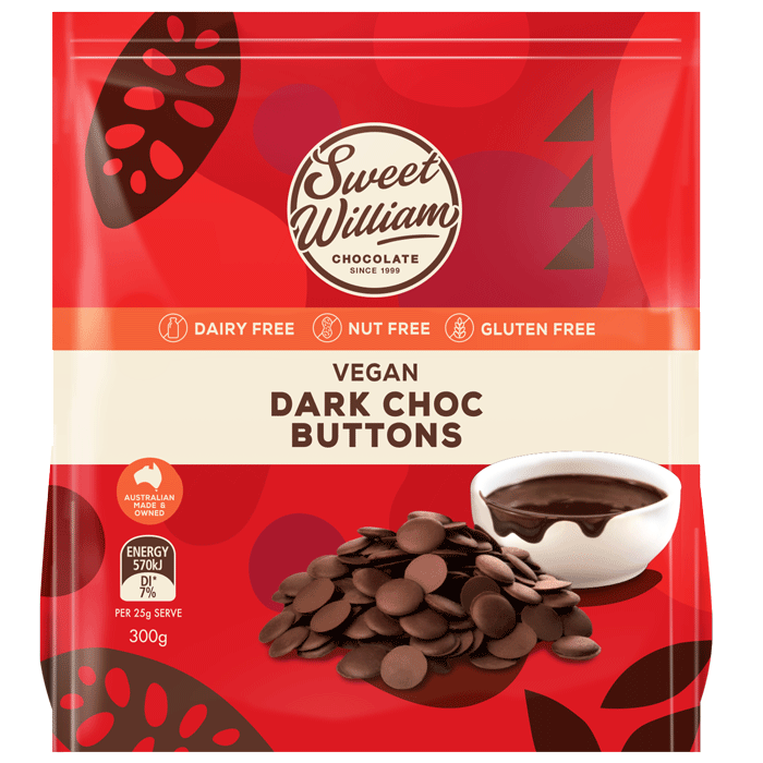 Sweet William - Baking Chocolate – Dark Choc Baking Buttons 5 x 300g
