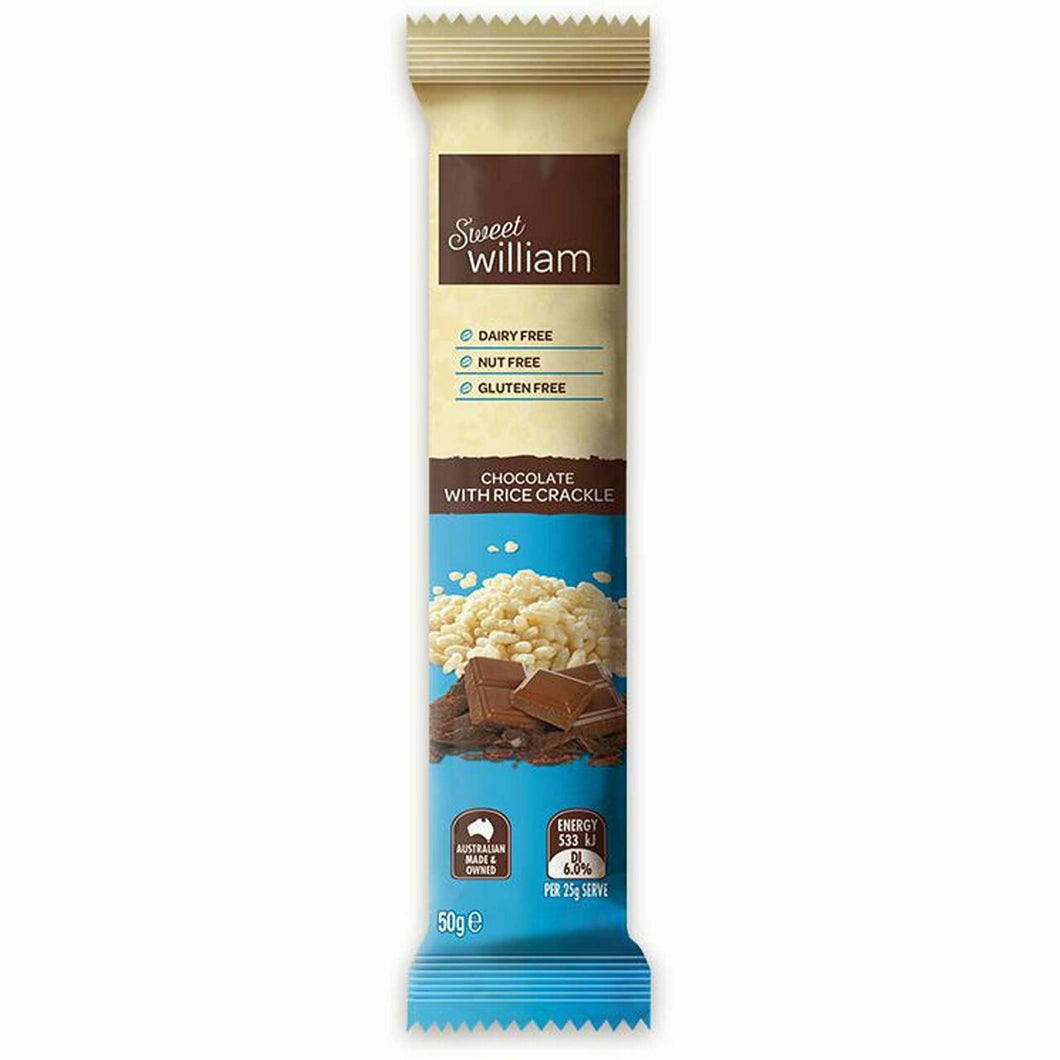 Sweet William - Chocolate Rice Crackle 24 x 50g