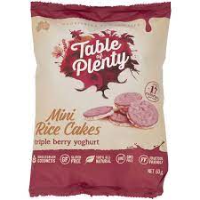 Table of Plenty - Rice Cakes - Mini Rice Cakes Pack - Triple Berry Yoghurt 5 x 60g