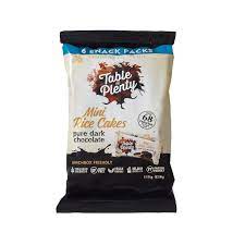 Table of Plenty - Rice Cakes - Mini Rice Cakes Snack Pack - Pure Dark Chocolate 6 x 84g