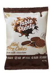 Table of Plenty - Rice Cakes - Rice Thins - Pure Milk Chocolate 10 x 30g