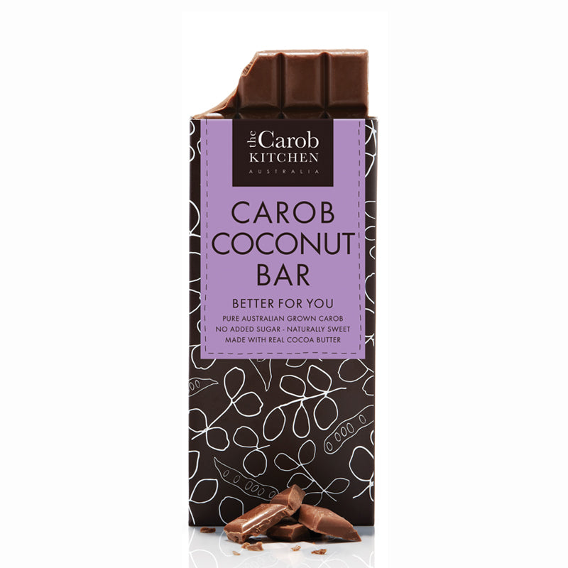 The Carob Kitchen - Carob Bar - Coconut 12 x 80g