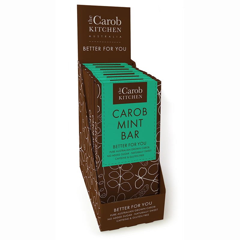 The Carob Kitchen - Carob Bar - Mint 12 x 80g