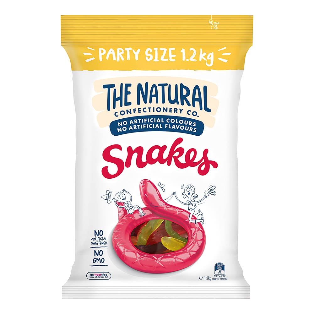 The Natural Confectionery Co. - Party Size - Snakes 1200g