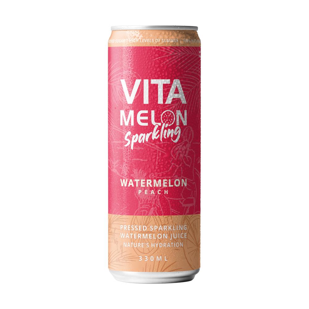 Vita Melon - Sparkling Juice - Watermelon Peach - 24 x 330ml