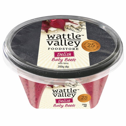 Wattle Valley - Delish Dips - Baby Beetroot & Feta 6 x 200g