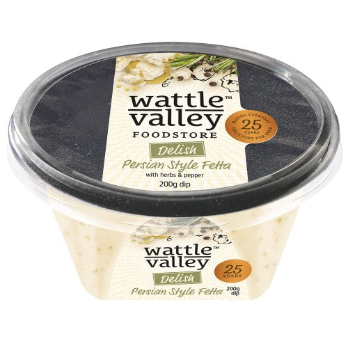 Wattle Valley - Delish Dips - Persian Style Fetta 6 x 200g