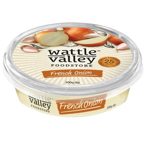 Wattle Valley - Gourmet Dips - French Onion 8 x 200g