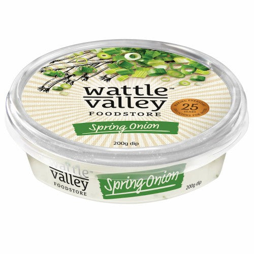 Wattle Valley - Gourmet Dips - Spring Onion 8 x 200g