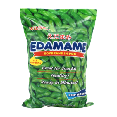 Wel Pac - Japanese Edamame - Yude (In Pod) - 3 x 454g