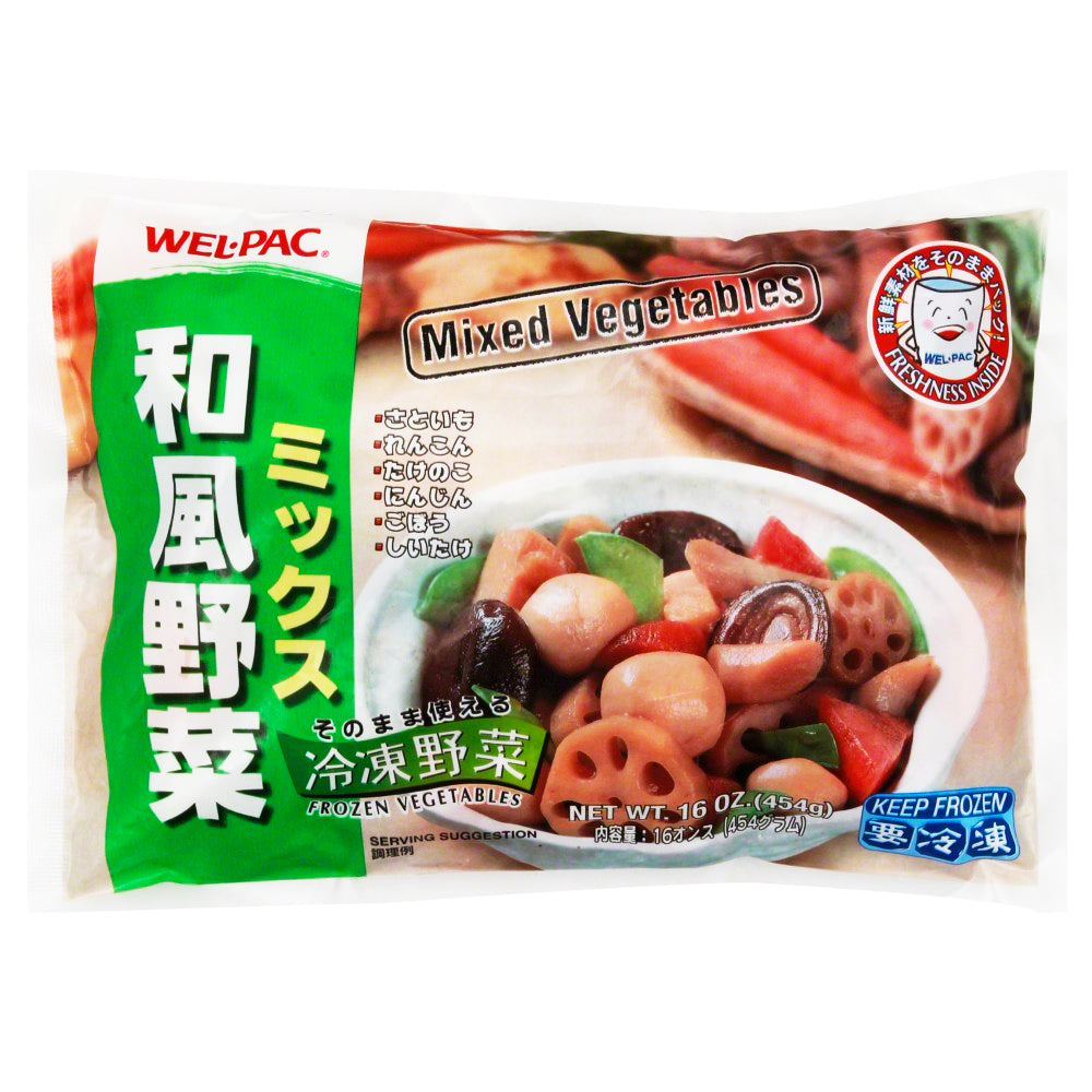 Wel Pac - Japanese Frozen Vege - Assorted Vege - 3 x 454g