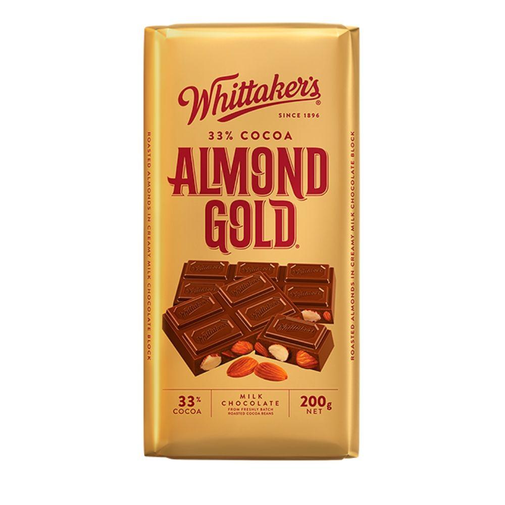 Whittaker's - Chocolate Block - 33% Almond Gold 14 x 250g