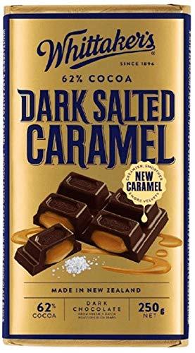 Whittaker's - Chocolate Block - 62% Dark Salted Caramel 12 x 250g