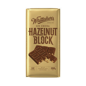 Whittaker's - Chocolate Block - Hazelnut 12 x 250g