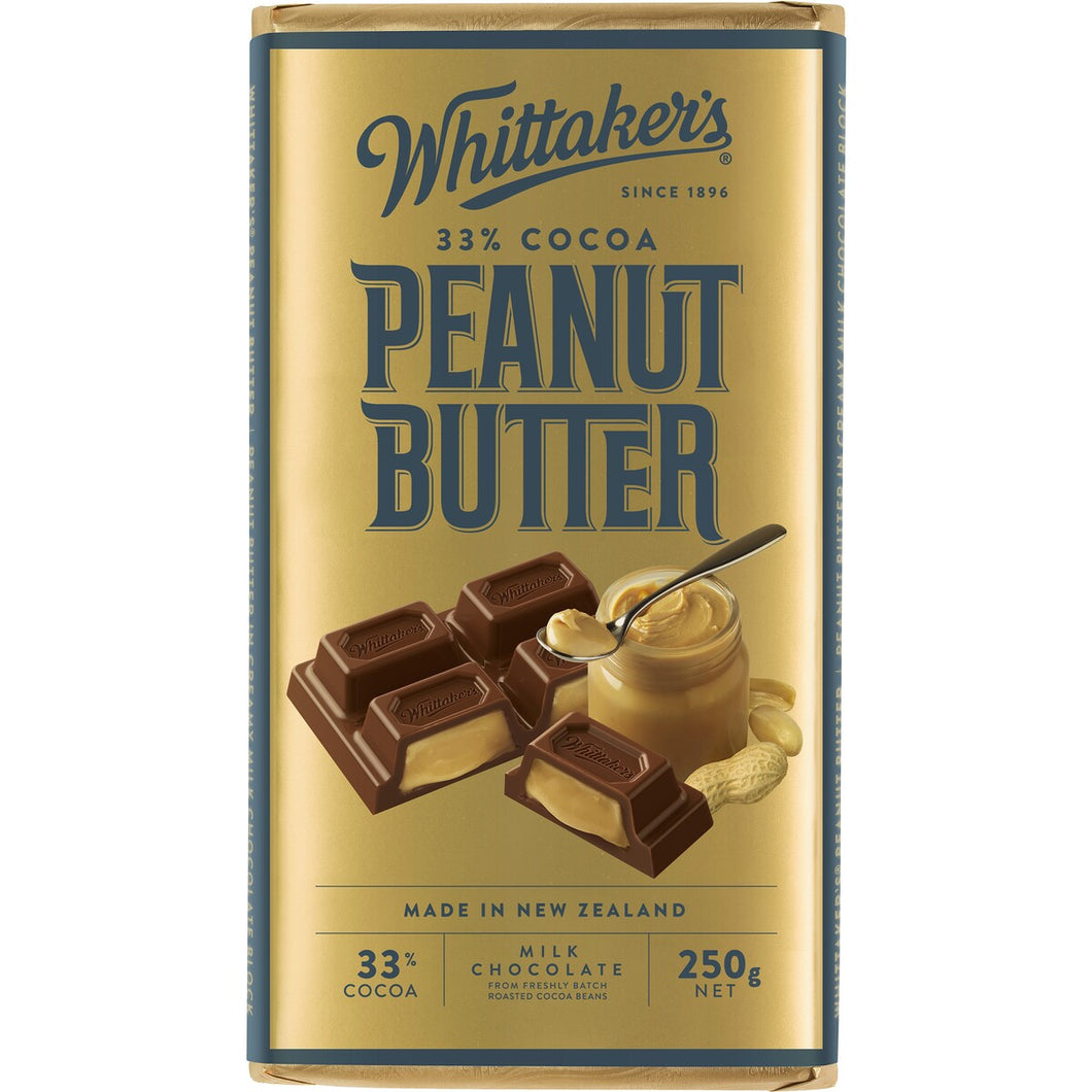 Whittaker's - Chocolate Block - Peanut Butter 12 x 250g