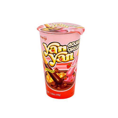 Yan Yan - Japanese Snacks - Double Chocolate & Strawberry - 10 x 44g